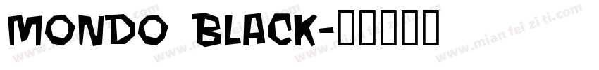 mondo Black字体转换